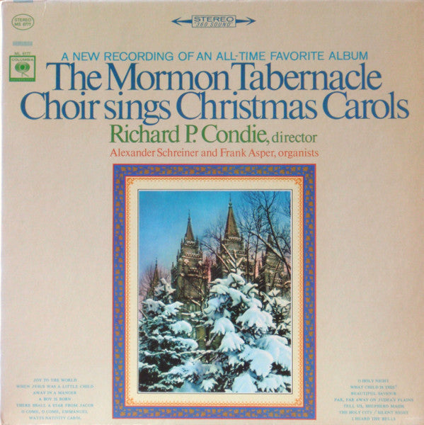 Sings Christmas Carols - MORMON TABERNACLE CHOIR